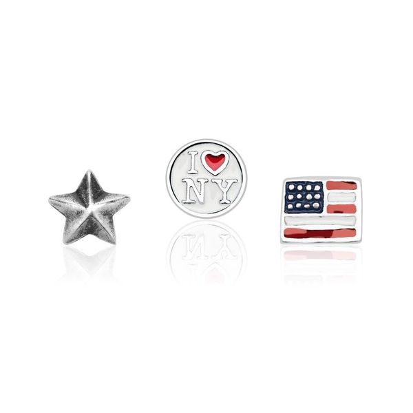 Charm Set USA 925 Sterling Silver Unique FSC0002