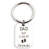 Personalized Keychain with Name Engraved Key Chains for Men Custom