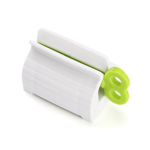 EliteKoopers Rolling Tube Toothpaste Squeezer Easy Dispenser Seat Holder For Bathroom (1Pcs Green)