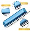 EAST TOP Harmonica Chromatic Harmonica 12 Holes 48 Tone C Blues Harmonica Beginners Experts Children Studying Practice (EAP-16)