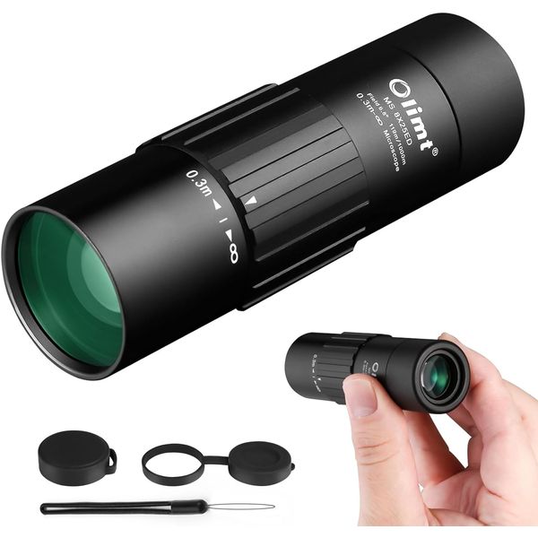 8X25 Monocular Telescope Mini Pocket Monocular Compact Monoculars for Adults