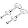 PATIKIL Triangle Spanner Key, 4 Pack Triangular Utility Socket Panel Keys Cabinet Spanner Key Locks for Elevator Electric Gas Water Meter Box, 2-Size