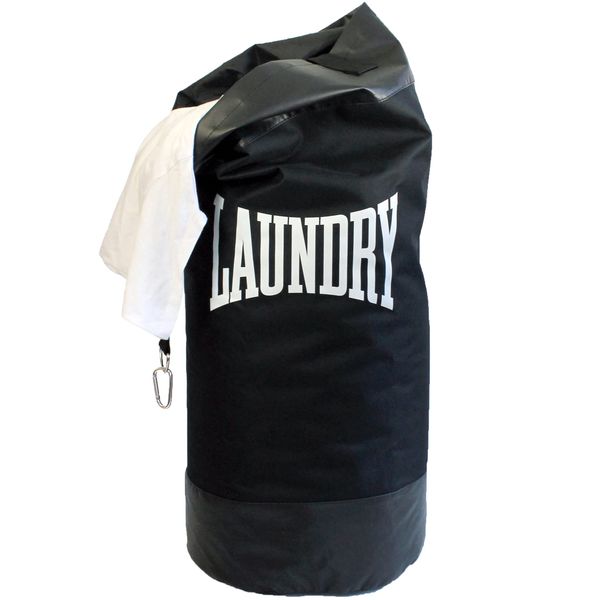 Suck UK Laundry Bag Punching Bag Shaped Hamper, Black, Portable, Foldable, Handle, 15"