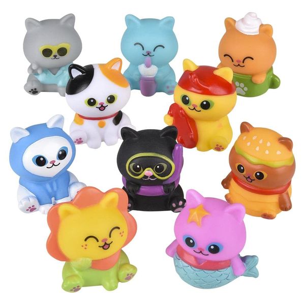 Rhode Island Novelty 2" Rubber Cat Assortment 50 Pack
