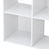 9 Cube Storage Wooden Bookshelf Organizer Customizable W/5 Removable Back Panels