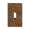 Leopard Print Light Switch Cover Plates Single Toggle Wall Plate, Decorative 1-Gang Lightswitch Cover