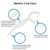 Dental Floss Picks- Individual Package Portable Floss 120pcs Flossers with Travel Case Superfine Floss Picks Dental Picks for Teeth Cleaning