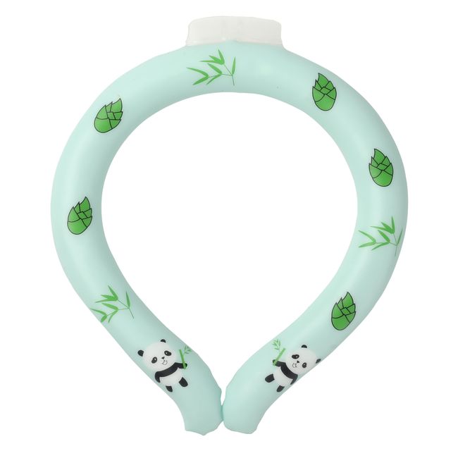 Knaisgni 28 °C Cool Band, Neck Cooler, Ice Neck Ring, Cooling Ring, Cooling Ring, For Running, Cooling, Refreshing, Heat Prevention, Cooling Goods, Neck Hanging, Cooling, Medium Size, Panda - Green)