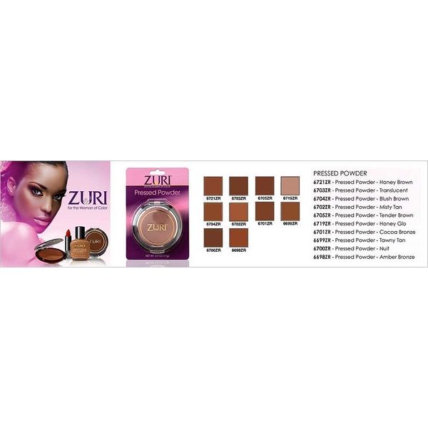 Zuri Naturally Sheer Pressed Powder - Sierra Silk