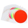 Hycodest 100mm Fluorescent Round Colour-Code Labels Blank Dot Stickers, Pack of 25 Labels (Colourful)