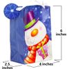 Printed Christmas Design Gift Bags, Small, 20-Count