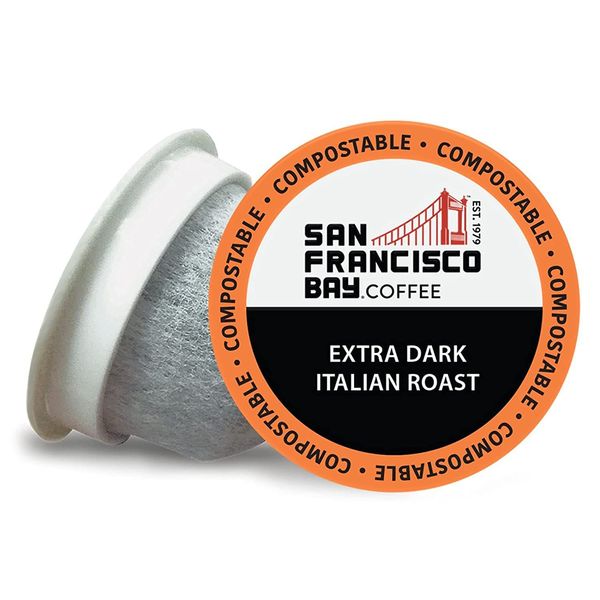 San Francisco Bay Compostable Coffee Pods - Extra Dark 80 Count (Pack of 1)