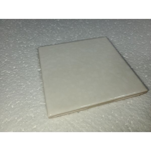 Snow White Ceramic Florida Tile 4 3/8 in FT Rippled Subway Square Potters Touch