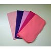 2 Ply Solid Flannel 8x8 Inches Little Wipes Set of 5 Pinks and Purples
