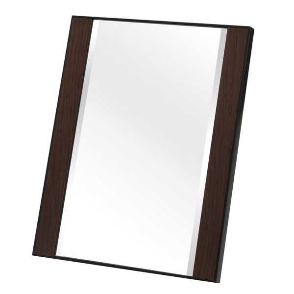 永井 興産 Side Frame Tabletop Mirror Wilson Dark Brown of luxury wood grain frame NK – 269 