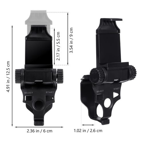 Gadpiparty Game Controller Bracket Holder Phone Stand Clamp for Controller Black Abs Material