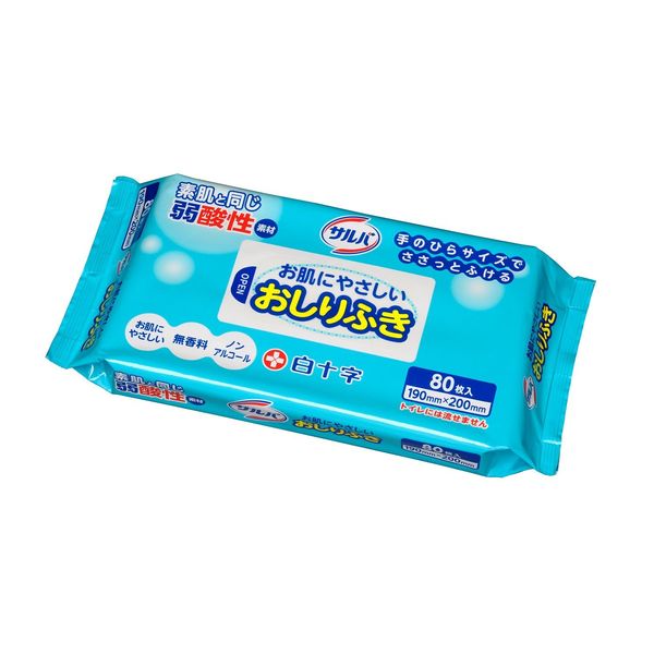 Salva Skin Friendly Wipes, 80 Sheets