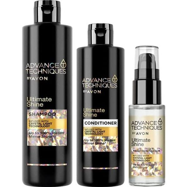 AVON Advance Techniques Ultimate Shine Hair Care Set 3 Piece -