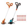 EVEHAP 100Pcs Plastic Replacement Blades Compatible with Flymo SimpliTrim Li Cordless Grass Trimmer