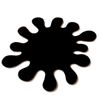 4 Splash Black Acrylic Coasters