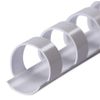 Plastic Binding Combs, White, 6 mm, 21 Rings, Pack of 100, for Approx. 20 Sheets - Plastic Ring Binding Spiral Binding