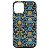 iPhone 14 Artichoke Thistle Blue and Yellow William Morris Style Case