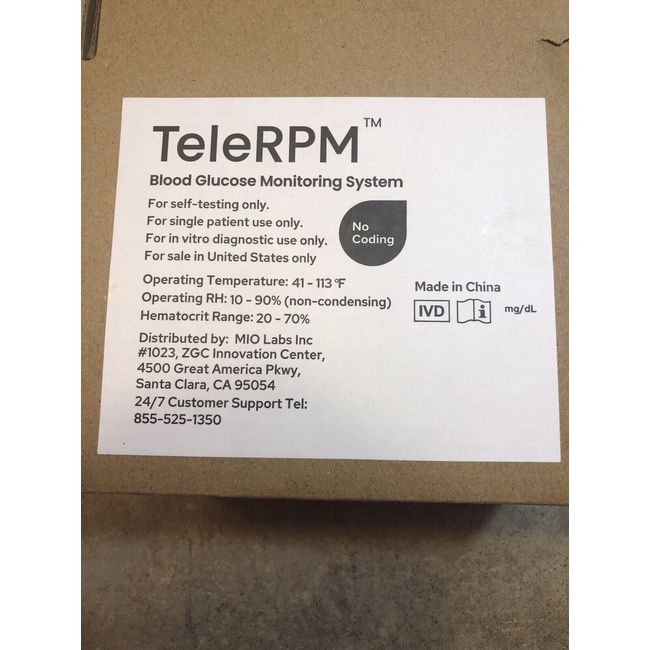 TeleRPM Blood Glucose Meter