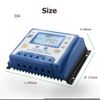 30A Solar Charge Controller 12V/24V Automatic Voltage Recognition Solar Panel Charging Discharge Regulator with Dual 5V USB Output Backlight LCD Display
