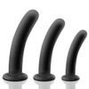 Dildo, Suction Cup Included, Plug, Silicone, Dildo, Brag, Women's, Men's, Adult Goods, Waterproof, Black (S)
