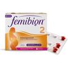 Femibion 2 Pregnancy, Daily Dietary Supplement for SSW 13-40, with Folic Acid Plus (*3), Choline, DHA, 4 Week Pack, 2 x 28 Pieces