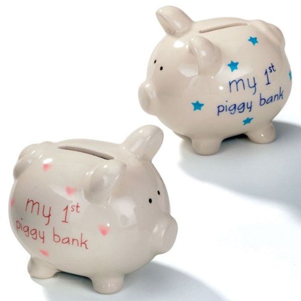 My First Piggy Money Bank - Blue