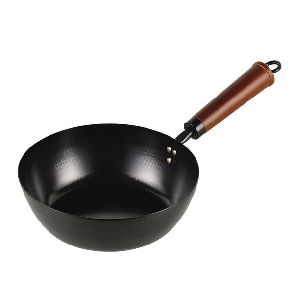 Pearl Metal HB-2974 Iron Frying Pot, 7.9 inches (20 cm), Deep Frying Pan, Induction Compatible, Iron Workshop