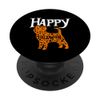 Fröhliches Halloween Affenpinscher PopSockets mit austauschbarem PopGrip