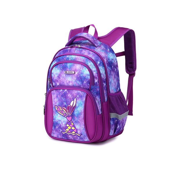 Cusangel School Bookbag, Durable Cute Multi Compartment Preschool Primary Backpack for Boys Girls