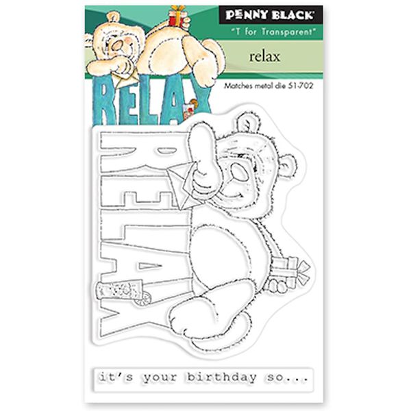 Penny Black Clear Stamps-Relax