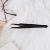1pcs Fine Point Tweezers Splinter Tweezer Professional Precision Pointed Tweezer Sharp Precision Needle Nose Tip Anti-Static Stainless Steel Curved Tweezers