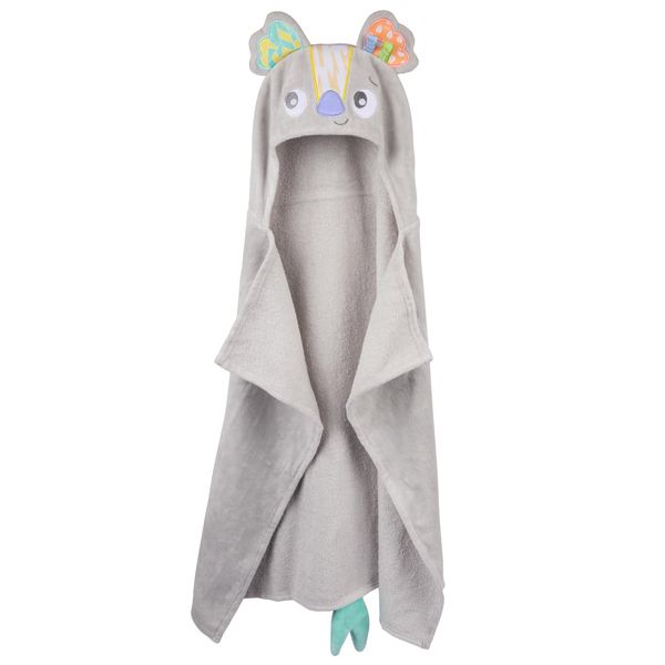 Playgro Fauna Friends Koala Hooded Towel for Kids - Plush 100% Cotton Baby Bath Towel with Koala Hood - Soft, Absorbent, and Imaginative - Ideal Baby Towel for Newborns, Toddlers, and Kids