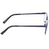 Foster Grant Men's Braydon Multifocus Rectangular Reading Glasses, Matte Navy Blue/Transparent, 54 mm + 1.25