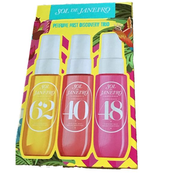 New Sol de Janeiro Travel Size Perfume Mist Discovery Trio 62, 40,48 In Box