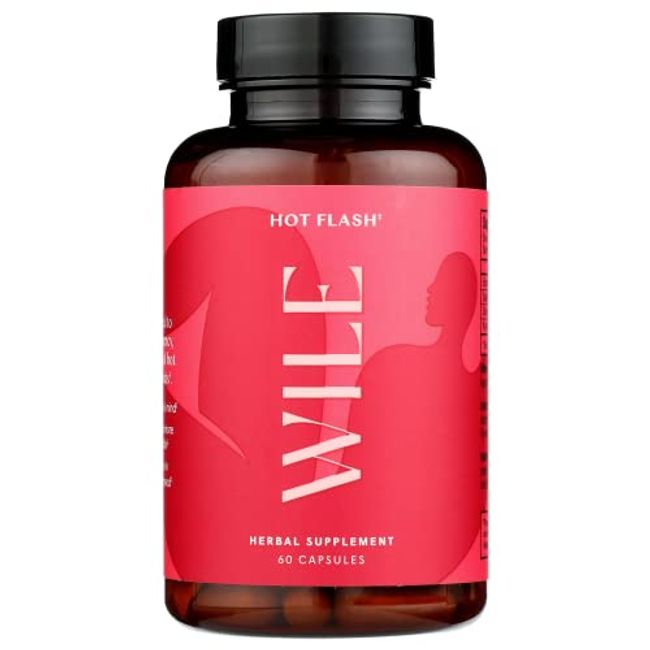 Wile Hot Flash Menopause Supplement for Women, Multi-Symptom Menopause Relief & Support for Hot Flashes, Night Sweats & Perimenopause Symptoms, Side Effect Free & Non Habit Forming (30 Day Supply)