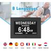 7 Inch Extra Large Day Date Time Digital Day Calendar Clock with Auto-Dimming