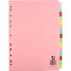 15-Part Subject Divider Multi-Punched A4 + Free OS Smart Choice Highlighter (Random Colour)