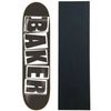 Baker Skateboards Deck Logo Black/White 8.475" OG Shape with Griptape