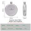 Boundless Voyage Titanium Ultralight Hip Flask, 150ml, Round, Ti3065D