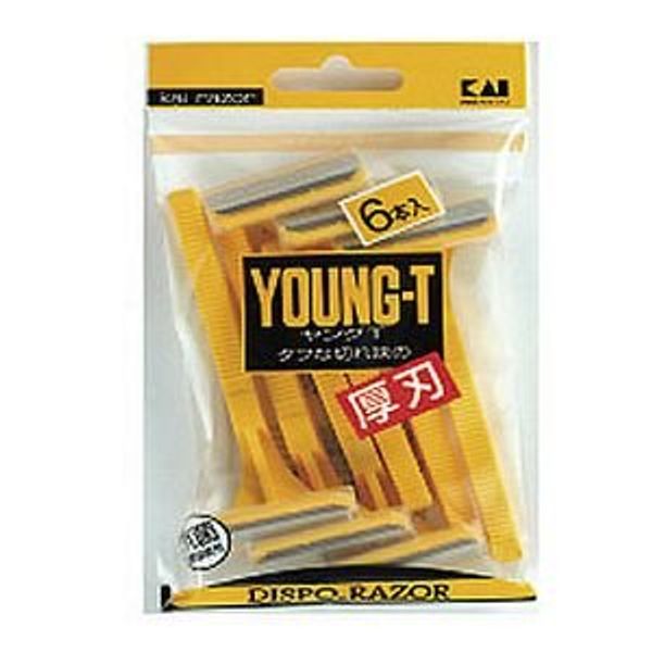 貝印, Razors, Young Tee – 6 