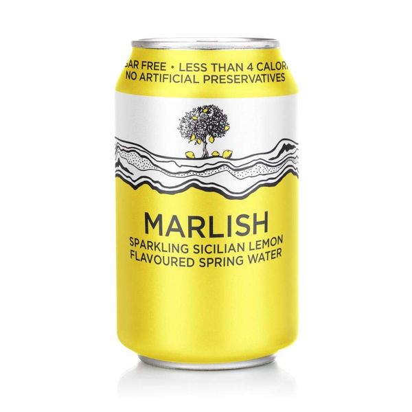 Marlish - Sicilian Lemon - Flavoured Spring Water - 330ml x 24