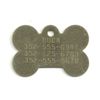 Solid Brass Shiny Gold K9 Dog Biscuit Bone Pet Personalized Name ID Tag