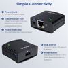 USB 2.0 Network Print Server, WAVLINK LAN Print Share Server for USB Printers, LPR Print Protocol 10/100Mbps Computer Print Server Adapter for Windows, MacOS 10.7 or above, No Driver Required