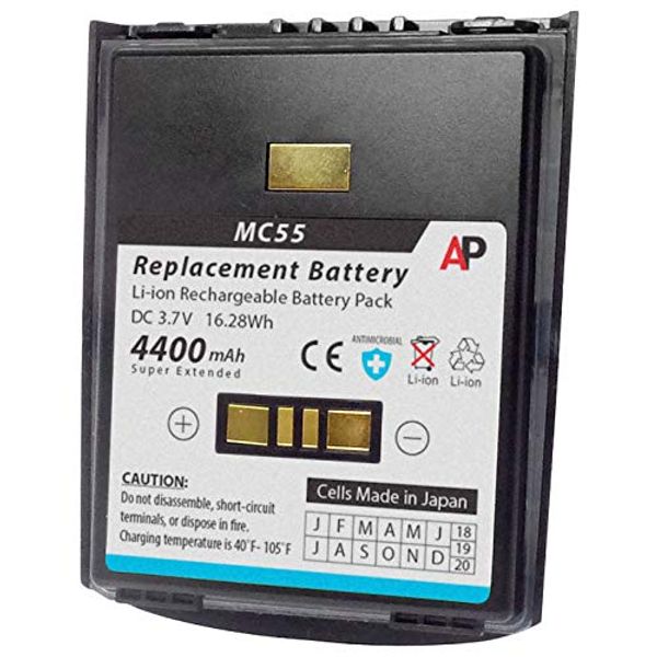 MC55 Battery - Super Extended Capacity for Zebra, Motorola & Symbol Mobile Computers - MC55a, MC55A0-HC, MC55N0, MC5574, MC5590, MC65, MC67 - BTRY-MC55EAB02, 82-111094-01, 400384-217 - 85% LONGER LIFE