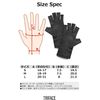 TRIFACE Compression Gloves, Hand Supporter, Fingerless Gloves, 1, S